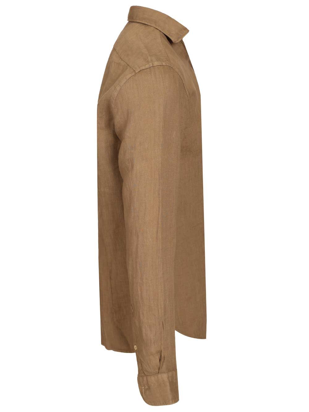 Al Duca D'Aosta Linen Shirt Shirts - Brown | 000ee4f0319c141a7655ad343eee32beefca5c4c