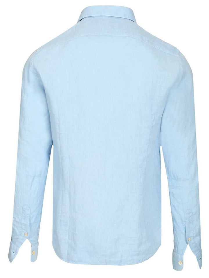 Al Duca D'Aosta Linen Shirt Shirts - Light blue | 18a31c4d7ffdf6b41ac5b2785148f27b7c72dbff