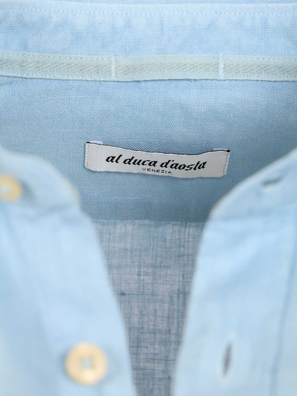 Al Duca D'Aosta Linen Shirt Shirts - Light blue | 811b11ab6906a124de31ed43da01ca1d2824f9b1