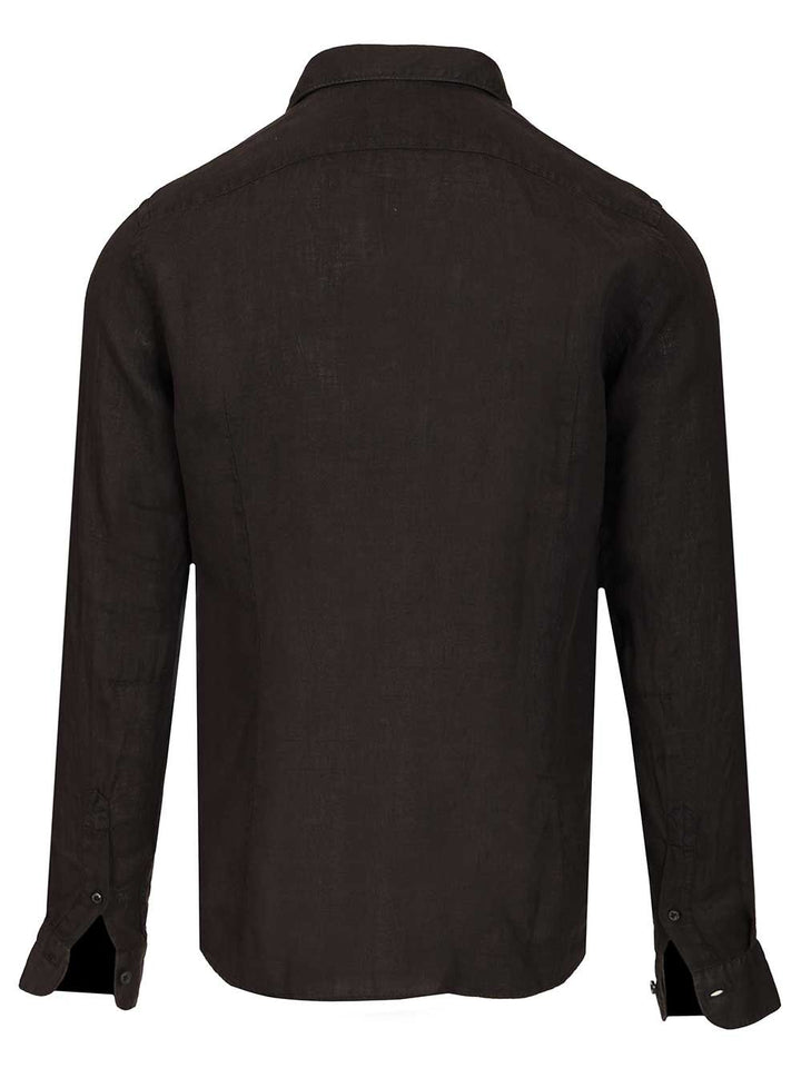 Al Duca D'Aosta Linen Shirt Shirts - Black | fa2c01c753529290913a947b01660973b6929d78