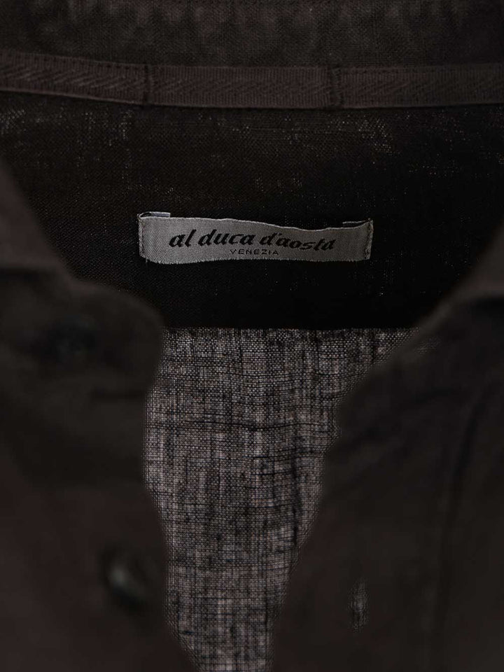 Al Duca D'Aosta Linen Shirt Shirts - Black | ef1f87441288ba269145b7d4c9b307a5c4e0c65f
