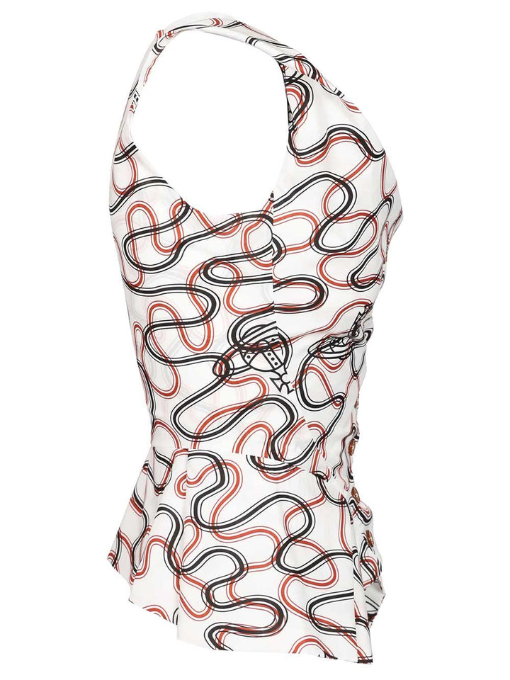 Vivienne Westwood Sleeveless Top Monday Tops - White | 7dbad59ff9fd4cf0b86041ddb0bd942fd35e4eb8
