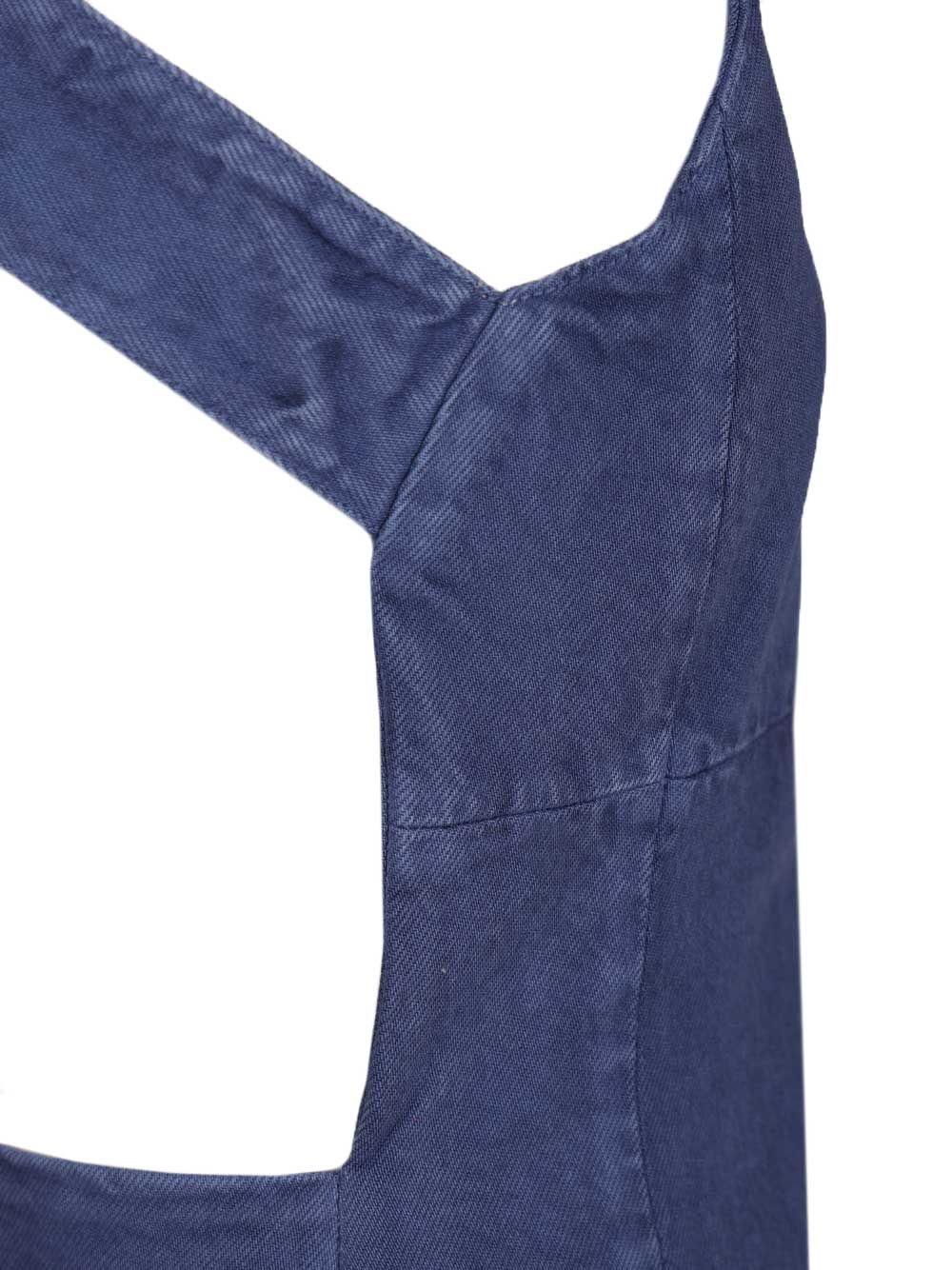 Miu Miu Gabardine Mini Dress Dresses - Blue | 8f84a97c2afd18e7e270af3f8c5966779bfab55b