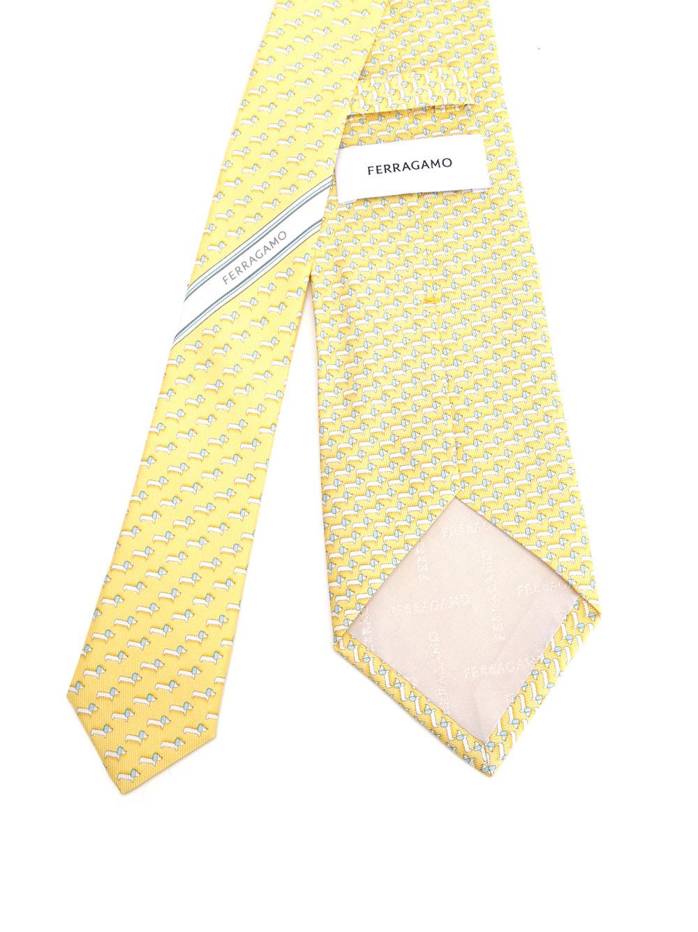 Ferragamo Silk Tie Scarves And Foulards - Yellow | 6ad289c188354fc328bf4a21065e8fea7d2c44d4