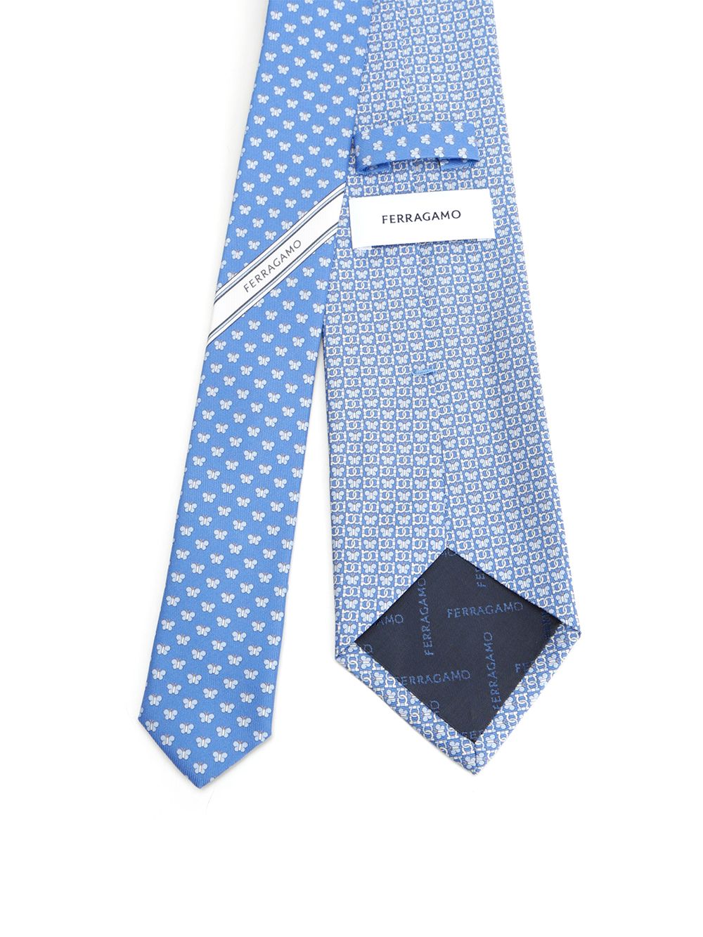 Ferragamo Silk Tie Ties And Bow Ties - Light blue | 267155bb554f902cd8f89c4c56444a146cb8c3ca