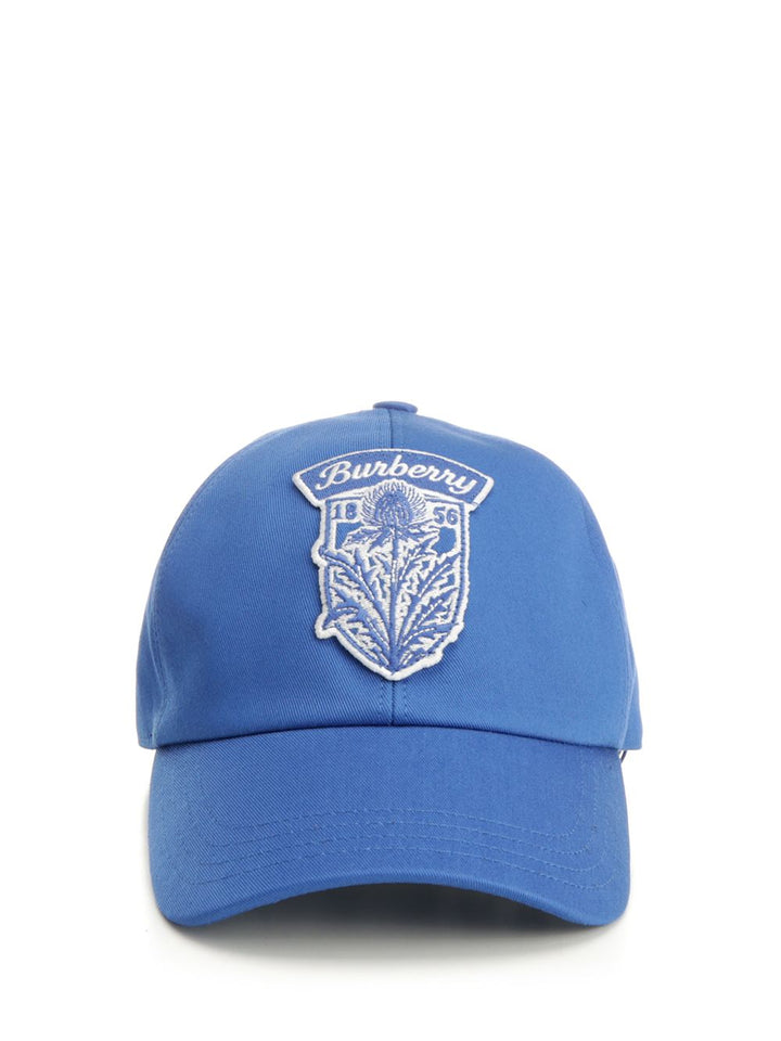 Burberry Mh Thstl Emb Cap Alt Hats - Blue | 2bb1d14f3b07d1b8b2bed8f001689fe5cb02ff66