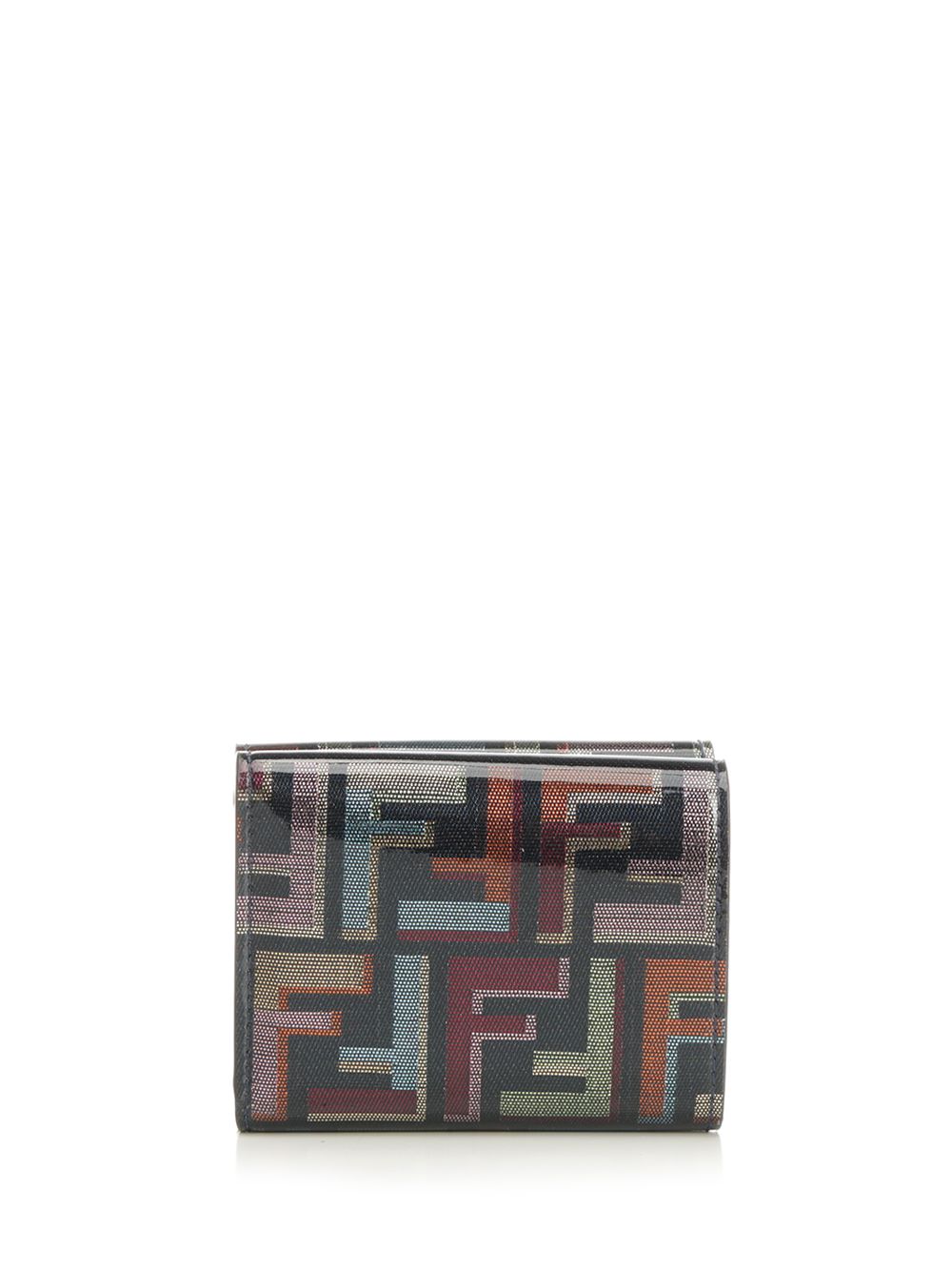 Fendi Mini Trifold Tessuto Lame F Wallets - Blue | 73f2c790c0dfabf8f44c878997bf5b87df63586d