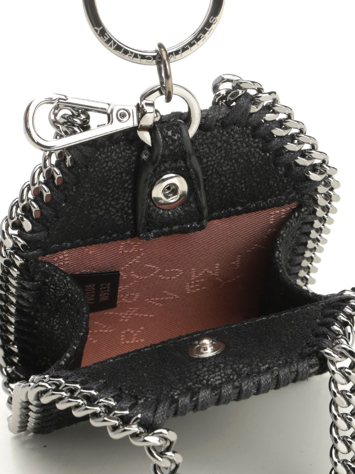 Stella Mccartney Falabella Airpods Case Keychain Keyrings - Black | 452c4ba1ebbbb58485d472b685961dda9968e1f6