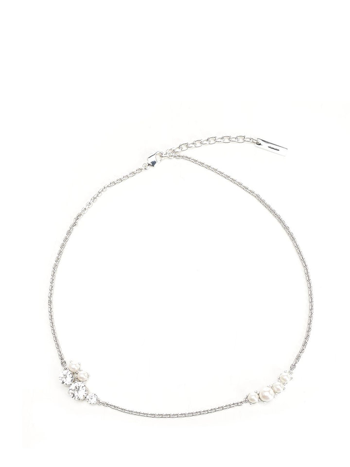 Givenchy Crystal Pearl Mixed Silvery S Necklace Jewelry - Silver | a940a8882b1d481348322b32cdfde83595931a0d