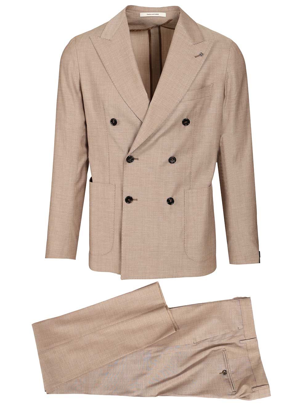 Tagliatore Montecarlo Double-Breasted Suit Dresses - Beige | de8c0f92cf102109b16e04ac52621538e73e53b3
