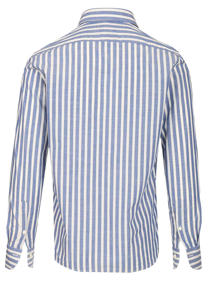 Al Duca D'Aosta Striped Cotton Shirt Shirts - Blue | 6dbac57ea446ec1cd77c16cb90dd82befefeda6d