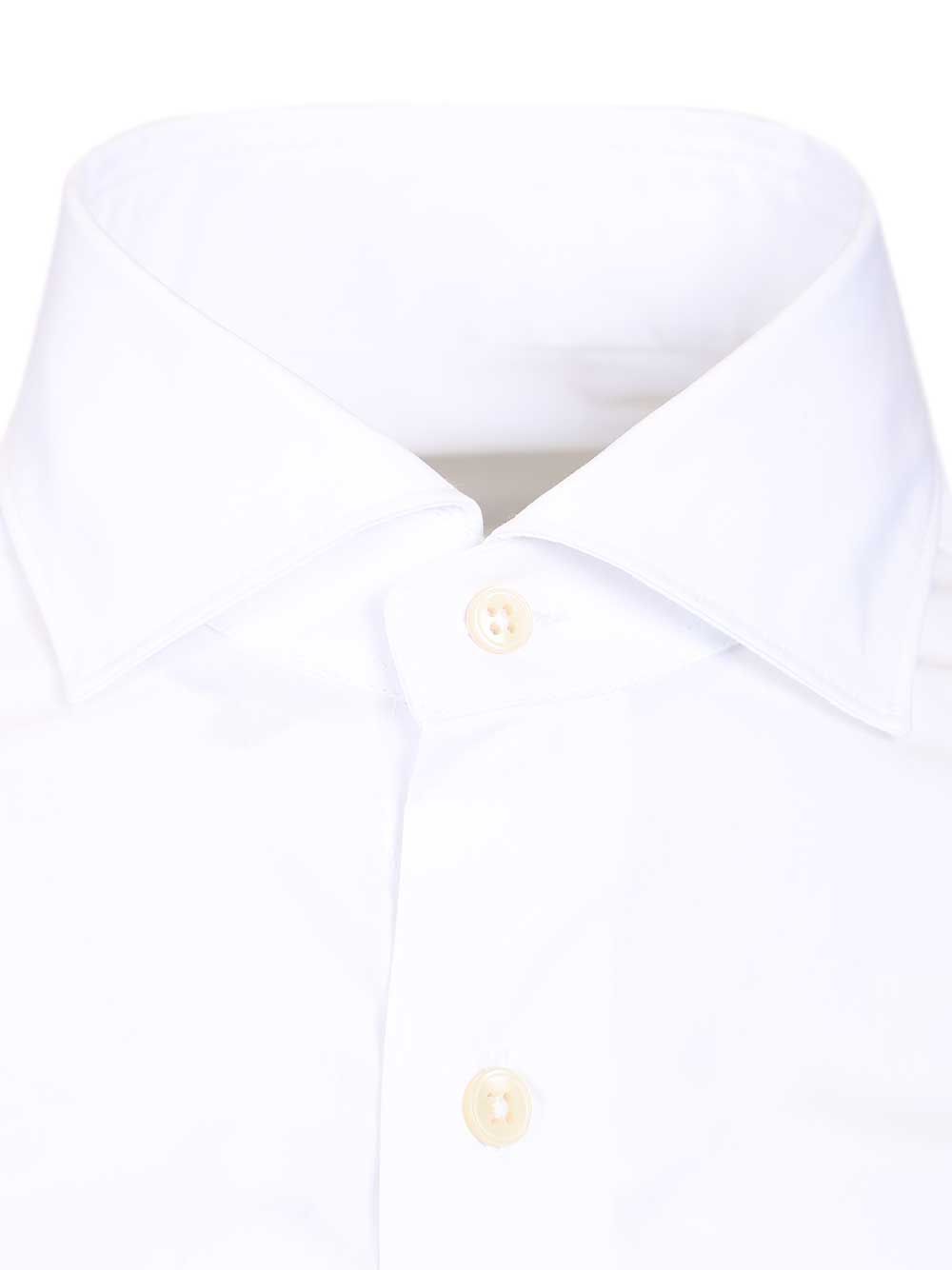 Al Duca D'Aosta Stretch Shirt Shirts - White | 0a18eda5f8308034db313c8797a032e5af905384