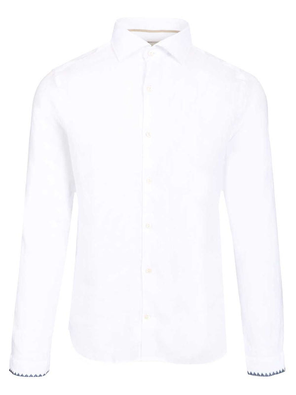Camicia Ricamo 100 Cotone Shirts White