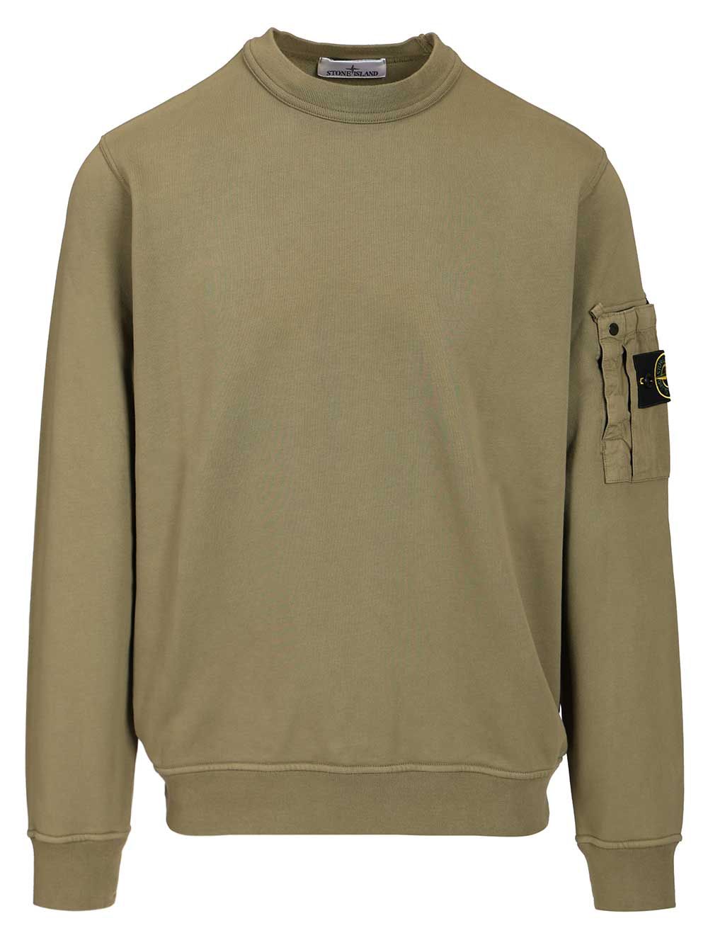 Stone Island Crewneck Sweatshirt Sweatshirts - Green | 3ef50ee99d21086e9490171e22fd3016b3561eaf
