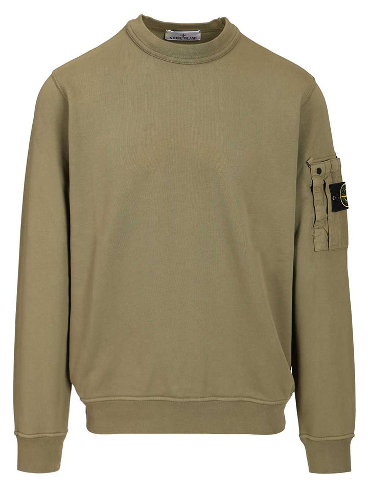 Stone Island Crewneck Sweatshirt Sweatshirts - Green | 3ef50ee99d21086e9490171e22fd3016b3561eaf