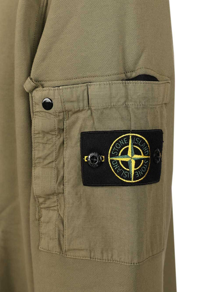 Stone Island Crewneck Sweatshirt Sweatshirts - Green | 3b4a92737eacc4566c2529ea50b0ddea81705d05