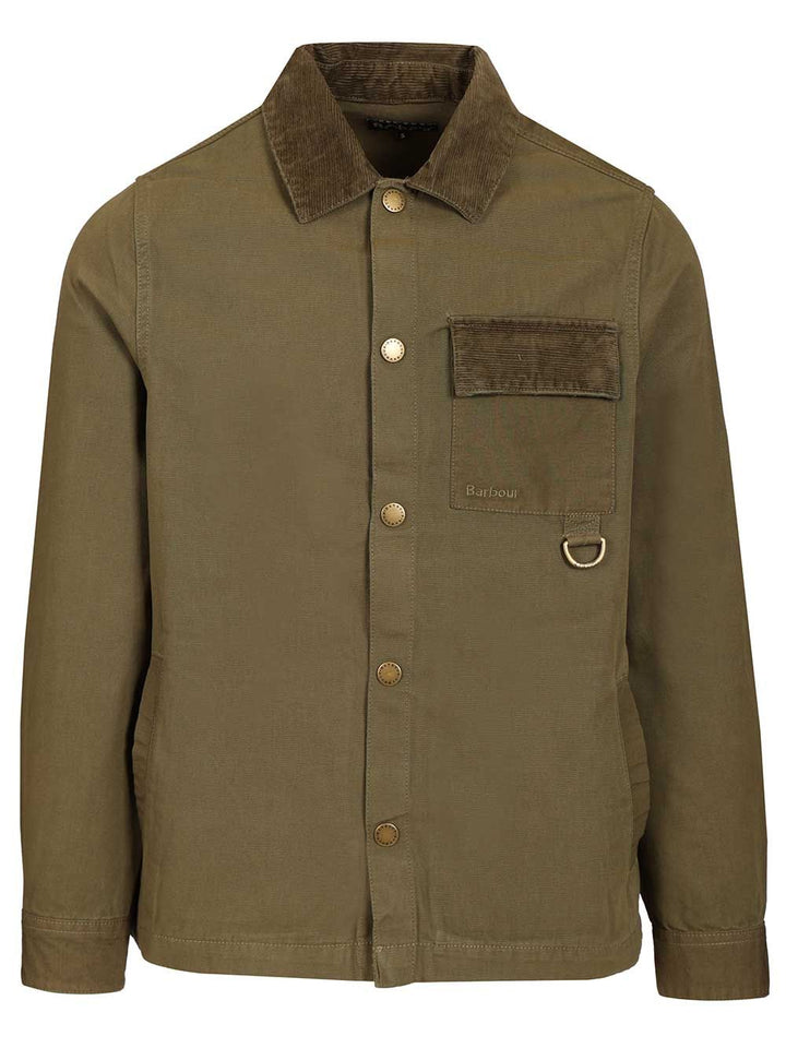 Barbour Declan Overshirt With Patchwork Design Jackets - Green | 37984aee659f2e4b2ba2dd32e09f7fb0a72237f2