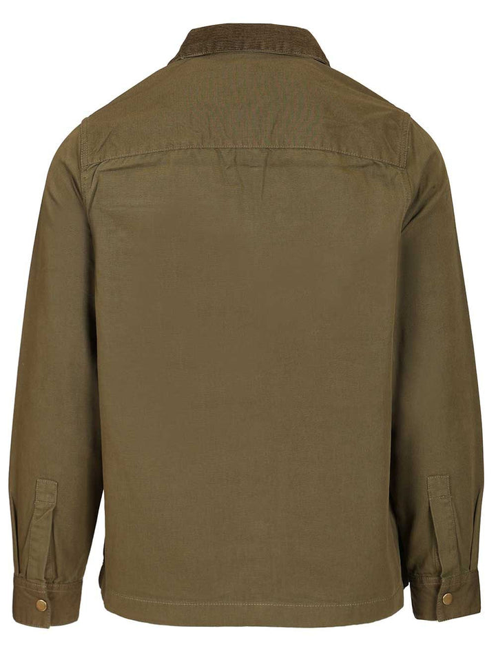 Barbour Declan Overshirt With Patchwork Design Jackets - Green | d2a25616ab1128b2ab195e2a396bbfa6f534762c