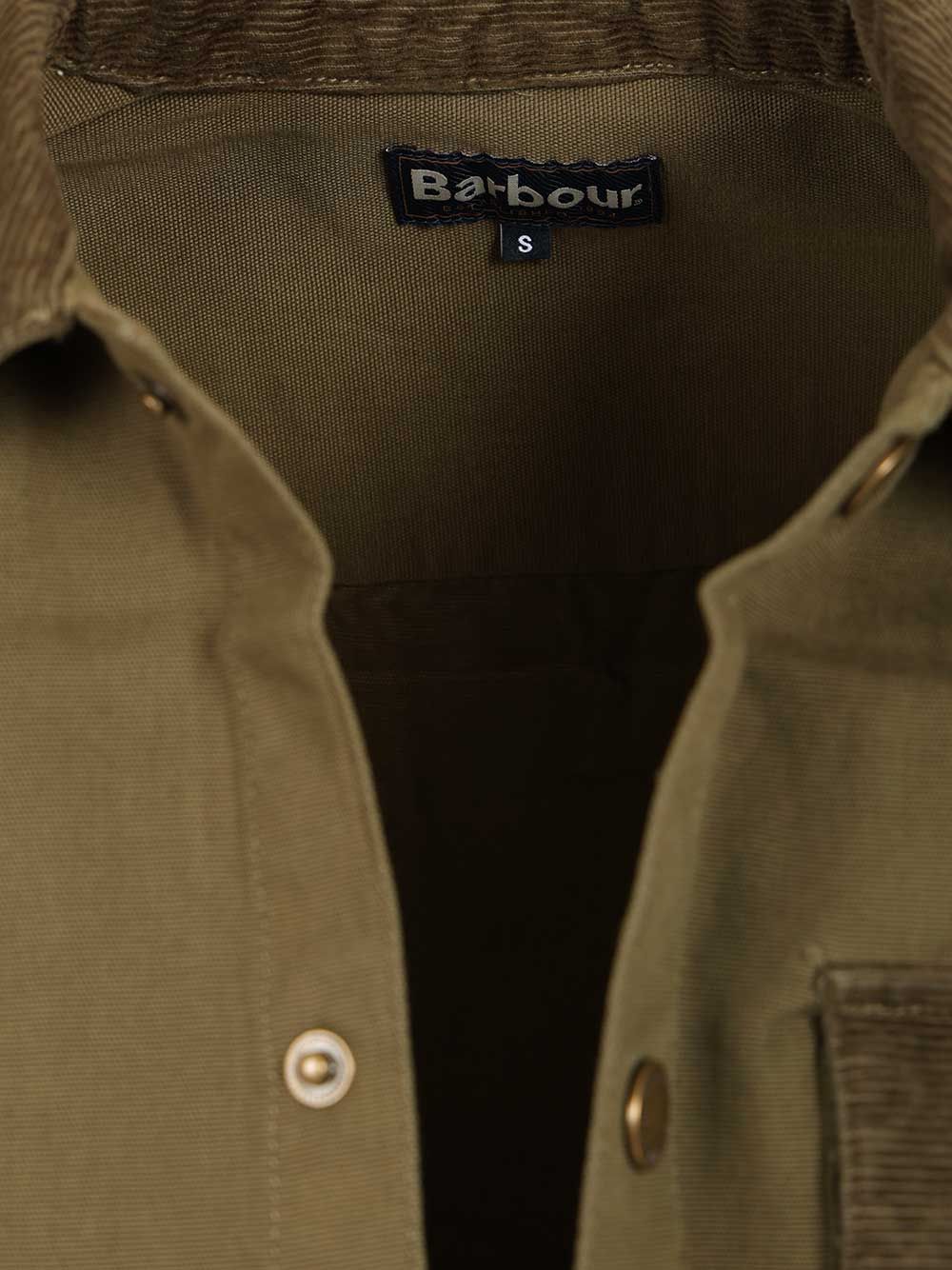 Barbour Declan Overshirt With Patchwork Design Jackets - Green | 08c292dd175131b07e65db5273f539818961160f