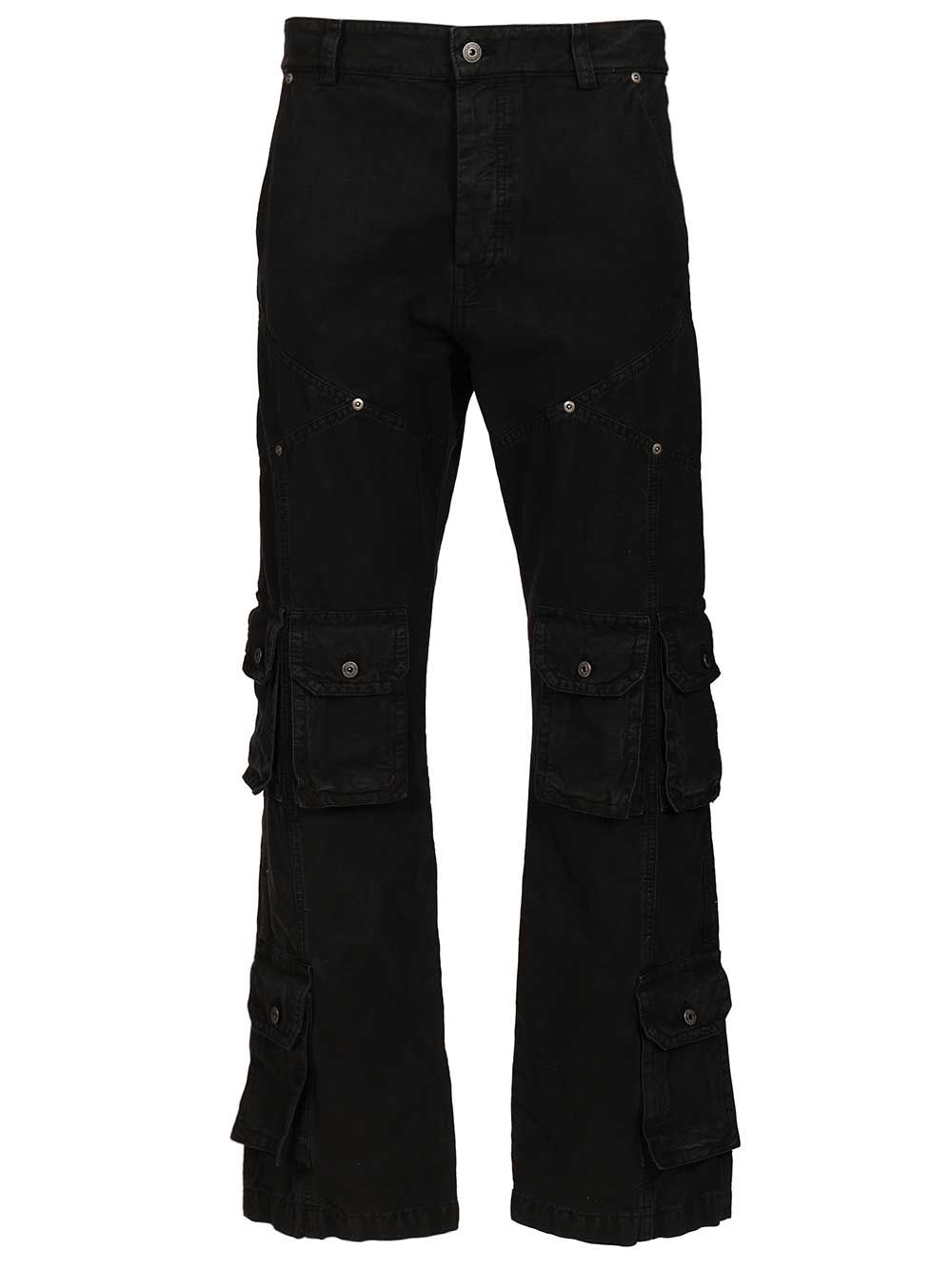 Off-White Multipocket Cargo Jeans Trousers - Black | 1d4701fbd60e2773a86a09a64f45fd7bb1158c3a