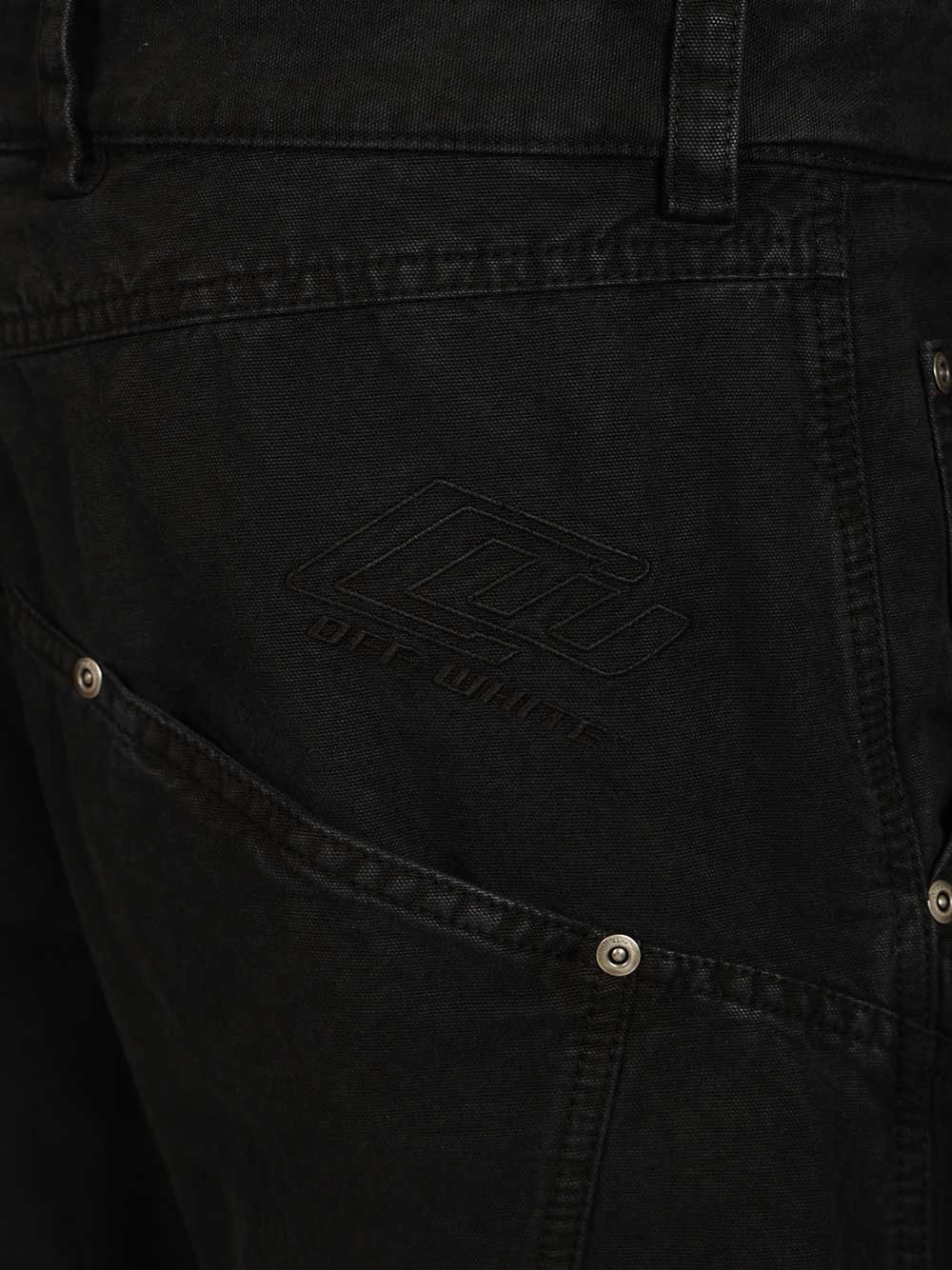 Off-White Multipocket Cargo Jeans Trousers - Black | c1148e5c96b38e8bfede3eacdd829004afb4394d