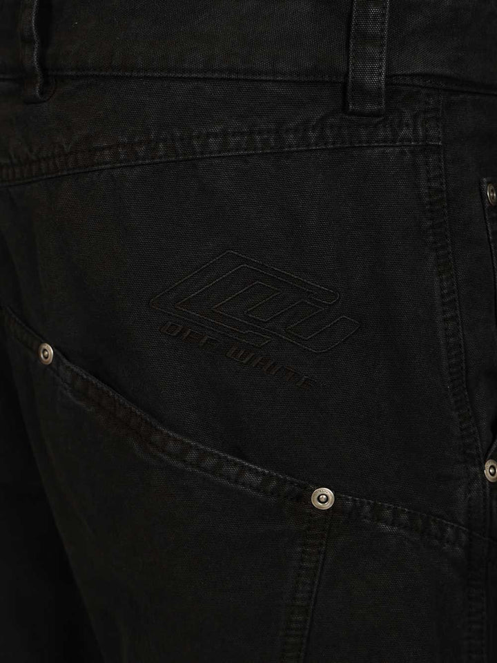 Off-White Multipocket Cargo Jeans Trousers - Black | c1148e5c96b38e8bfede3eacdd829004afb4394d