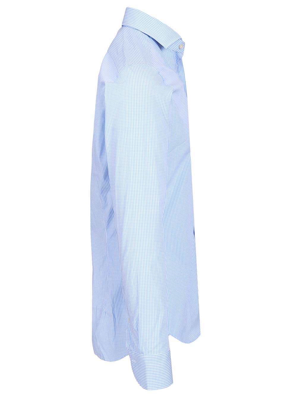 Al Duca D'Aosta Vichy Cotton Shirt Shirts - Blue | f90fb29e3ac4ee8876c940bc83aa3ee800d99a75