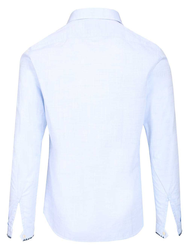 Al Duca D'Aosta Camicia  Ricamo 100 Cotone Shirts - Light blue | 31bbdee402aee5d2cc20f0b46877f2d6f7db2f29