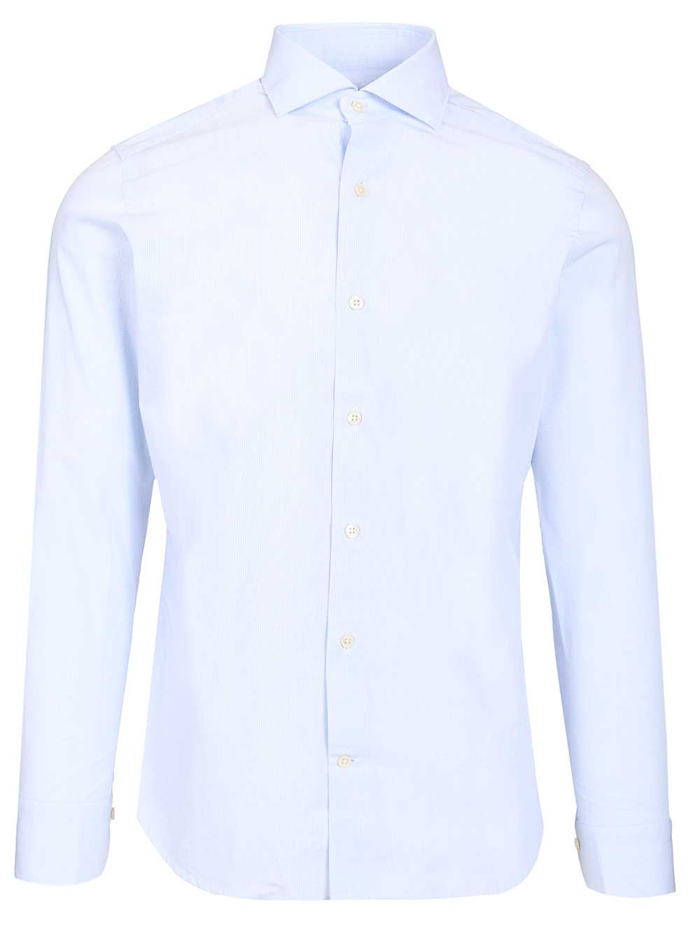 Al Duca D'Aosta Vichy Cotton Shirt Shirts - Light blue | 5ad097310f87728aab6482ce495a2bcde9e09623