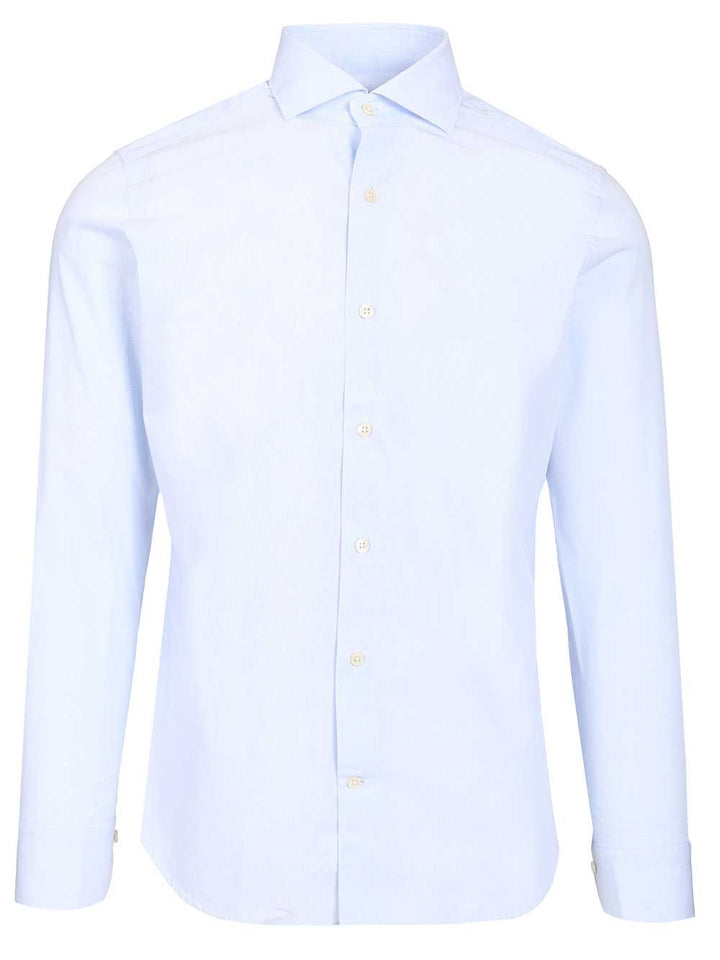 Al Duca D'Aosta Vichy Cotton Shirt Shirts - Light blue | 5ad097310f87728aab6482ce495a2bcde9e09623