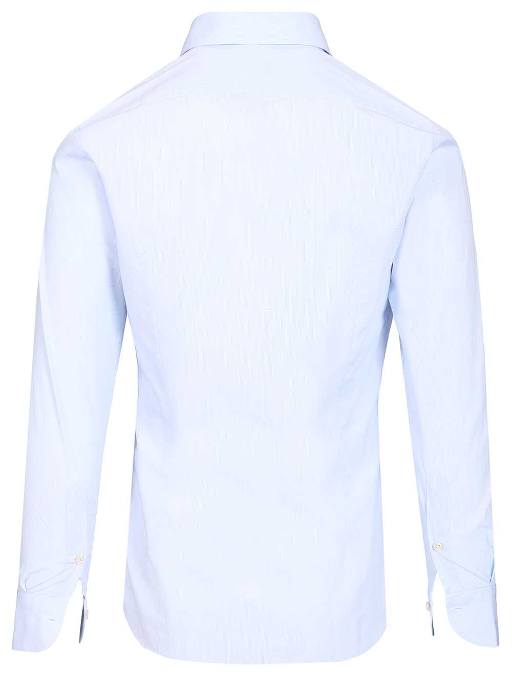 Al Duca D'Aosta Vichy Cotton Shirt Shirts - Light blue | dd69593283f5f5db5b45176dc5855ff1268c9660
