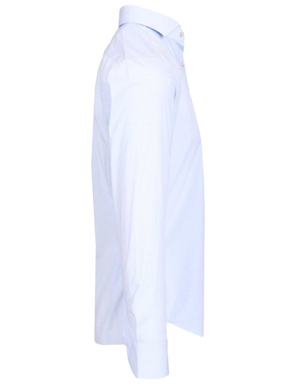 Al Duca D'Aosta Vichy Cotton Shirt Shirts - Light blue | 9ce2c06eecaeedc2abc08145f1687c94f02a2b5f