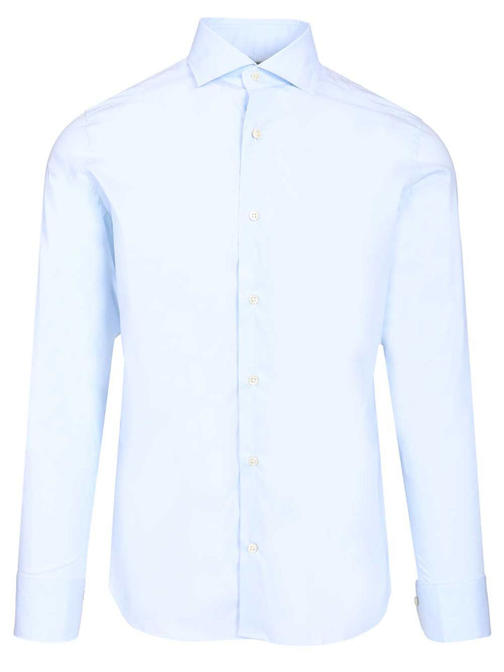 Al Duca D'Aosta Stretch Shirt Shirts - Light blue | 6fd8527fe8257b41e09a021cd04c3cb0828b8e4e
