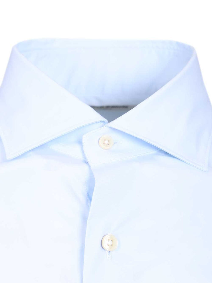 Al Duca D'Aosta Stretch Shirt Shirts - Light blue | 943dab5e785e4092748d60a7332dfd24cae7e805