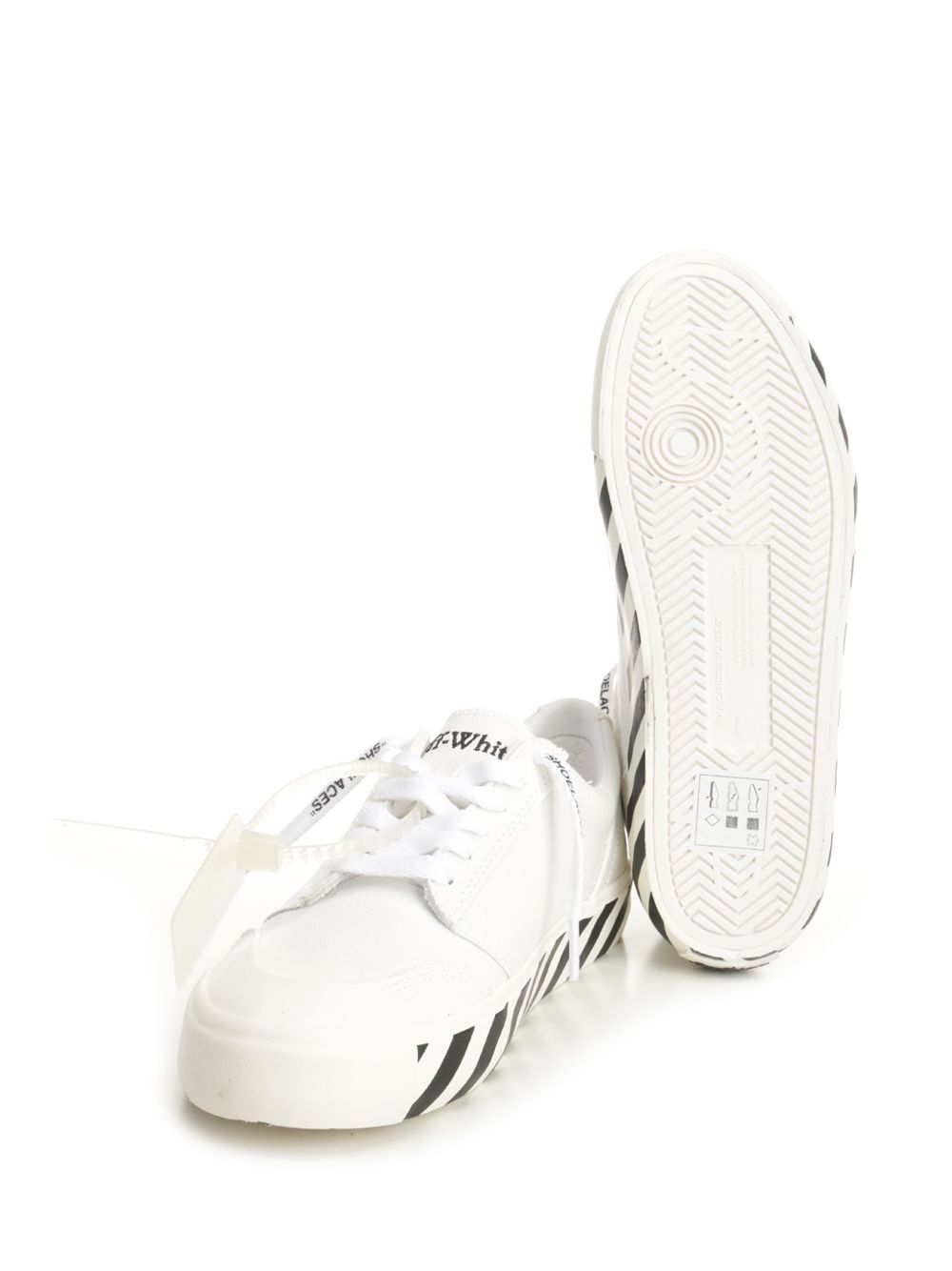 Off-White Vulc Undercut White - Black Sneakers - White | 2a89a02dd6c7fa555c9899c6a3ea6612e60deeed