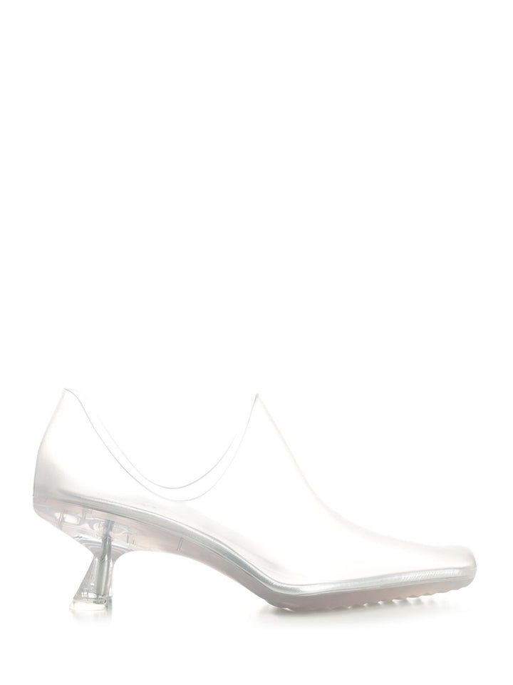 Loewe Emily Aqua Bootie 45 In Rubber With Multicolor Socks Pumps - White | 68b82dfef559a762773faf08d3a330ffed4be553