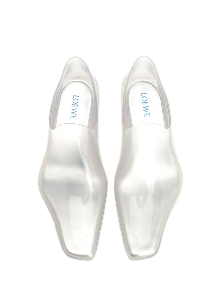 Loewe Emily Aqua Bootie 45 In Rubber With Multicolor Socks Pumps - White | 8ca6d15aadc66ad67feb98c8301ec52bc31a1982