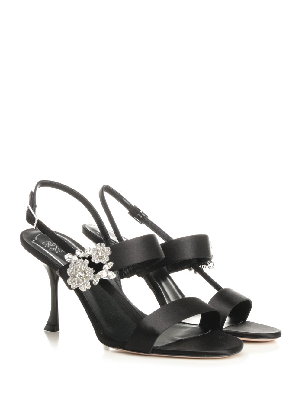 Roger Vivier Mini Bouquet Sandals - Black | 83b432249695bea4a5cc45e4c311b59b0a9dc0db