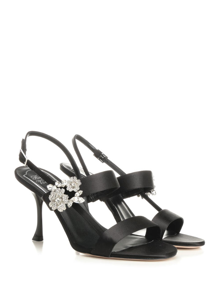 Roger Vivier Mini Bouquet Sandals - Black | 83b432249695bea4a5cc45e4c311b59b0a9dc0db