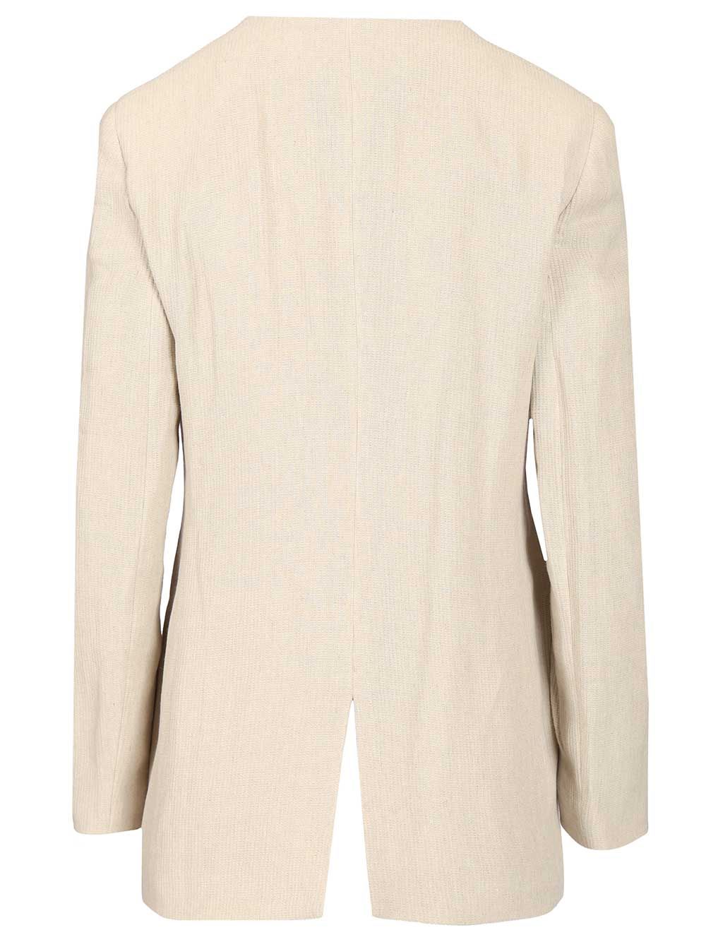Emporio Armani Linen Blend Blazer Jackets - Beige | c4a78d0a4c3d6ae9d139b1801fc0edec5b9e147e