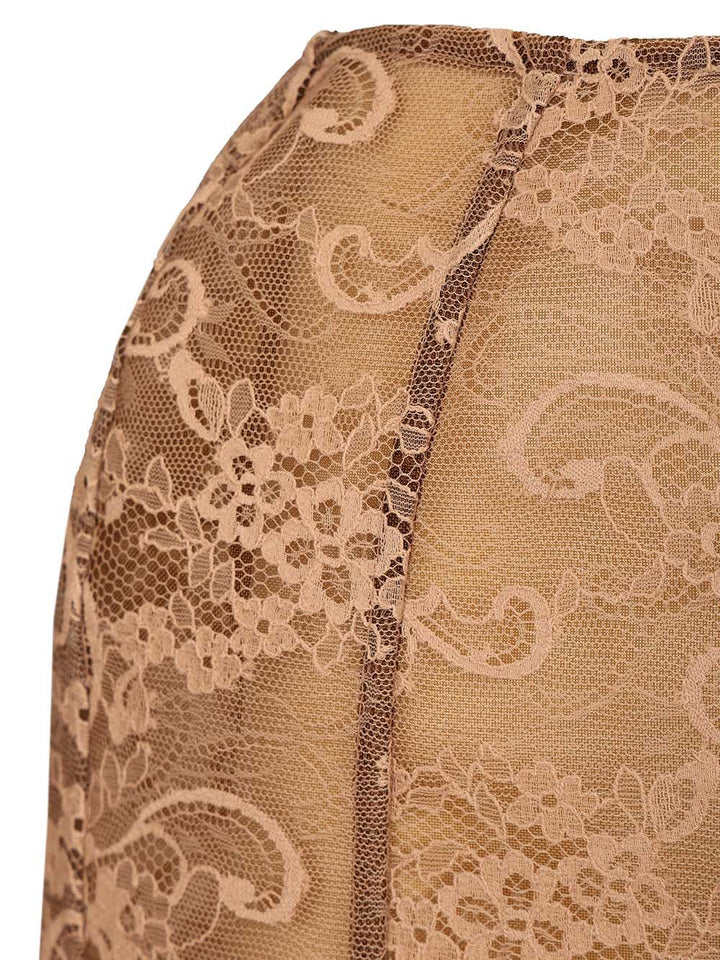 Acne Studios Lace Midi Skirt Skirts - Rose | c96bfe7cfb1765c3646adeb856a5f49ce02844f2