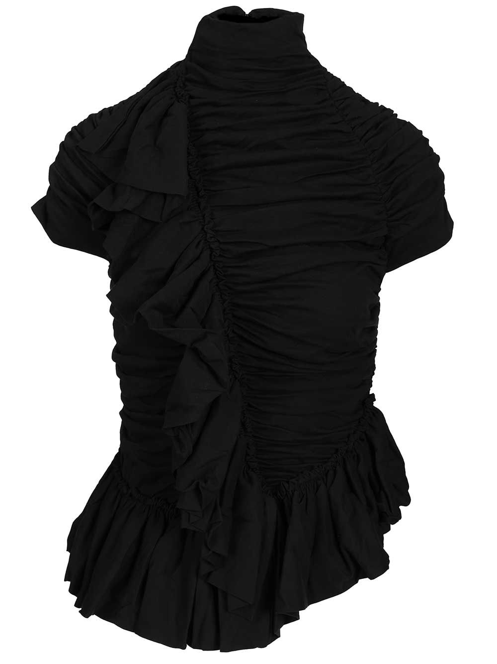 Dries Van Noten Top Huichi In Jersey Tops - Black | 1d0f8a3645f4ea533cb73bf7167667bff49f1ad5