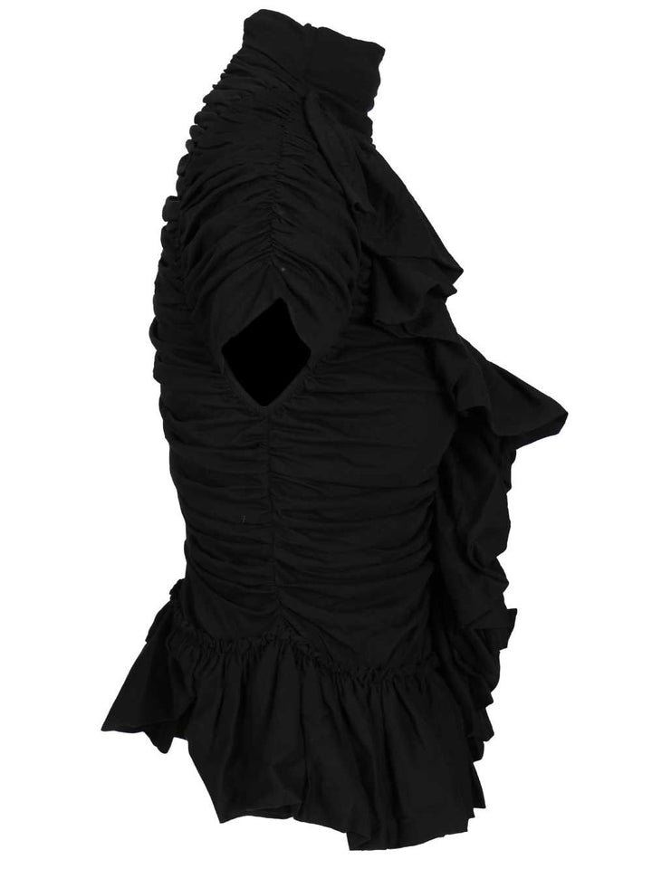 Dries Van Noten Top Huichi In Jersey Tops - Black | 76bb43bb673cce2dddd71c3b53f783d04a5d3543