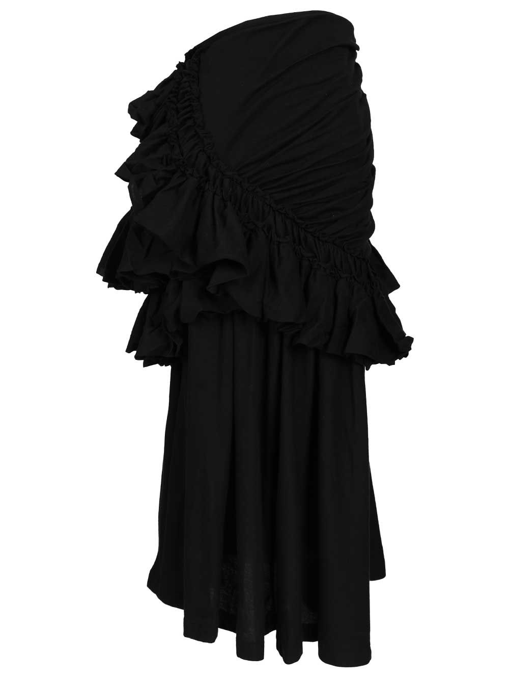 Dries Van Noten Humairah Ruffle Skirt Skirts - Black | be2894509c6895be1051bf5e7f8ff8eb888dee3a