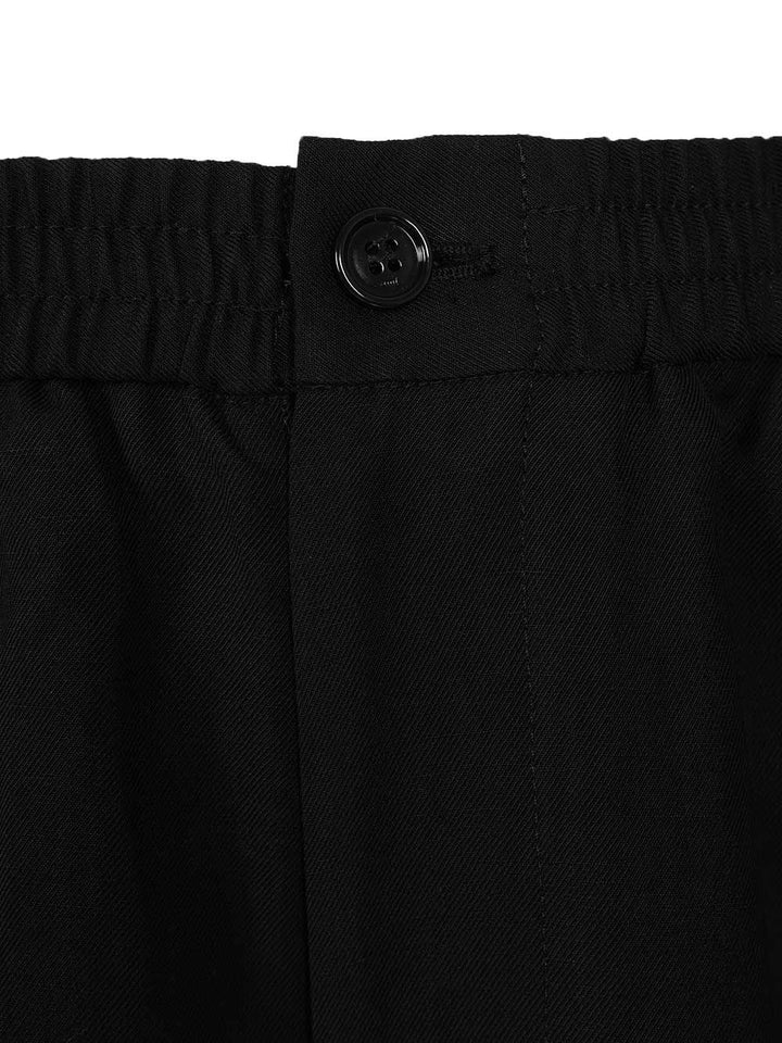 Ami Shorts With Elasticated Waist Trousers - Black | fca8eab993e93d963161fe0d7265d746cb3f7498