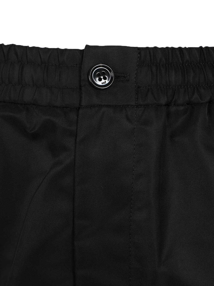 Ami Shorts With Elasticated Waist Trousers - Black | 6dbdf73e6f51f5a8c0e4309150c5d57b713ad146
