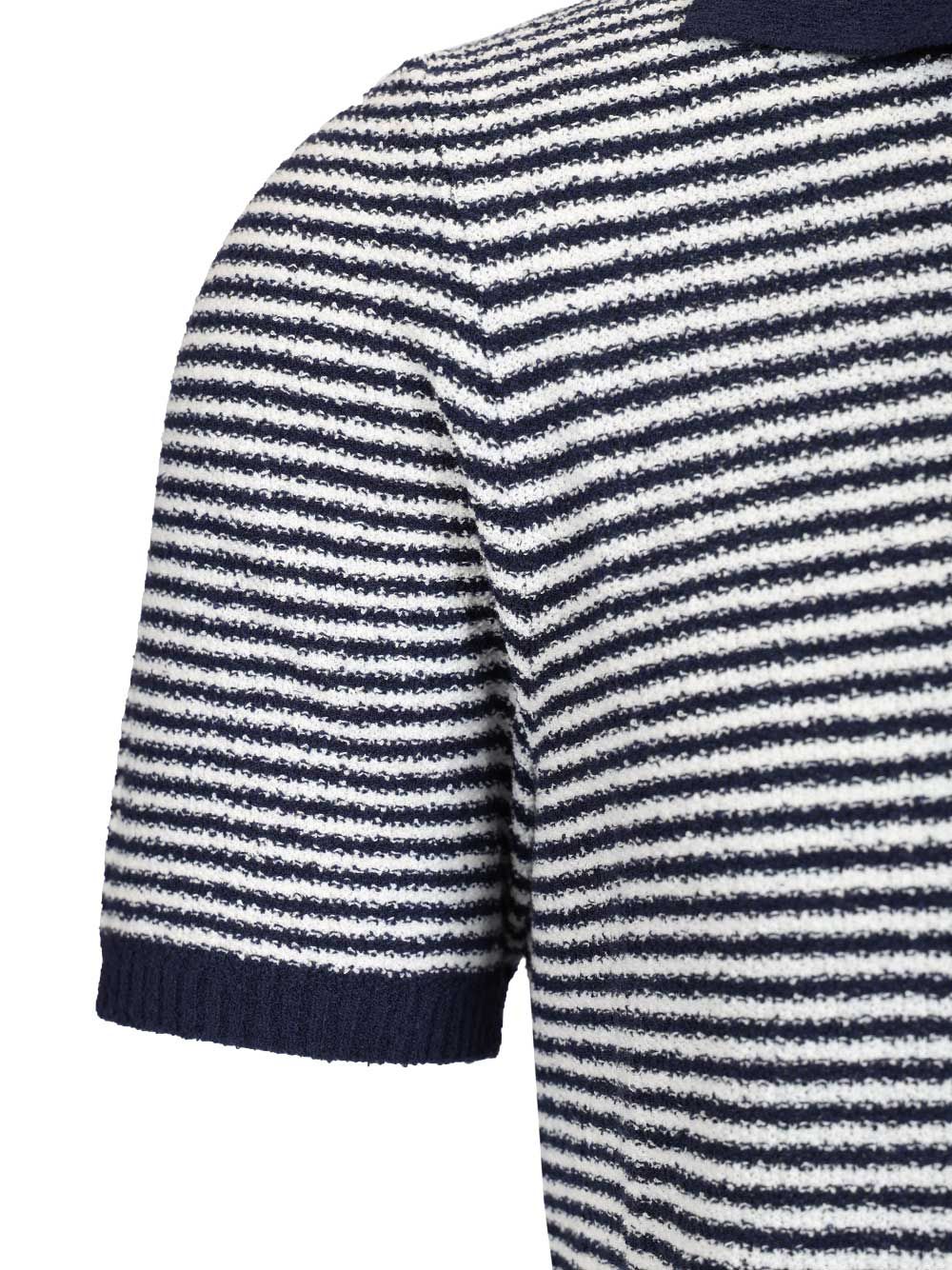 Al Duca D'Aosta Striped Polo Polo shirt - Blue | 80180a3d58ea65ee75c50b1abcbede22bc9f9f18