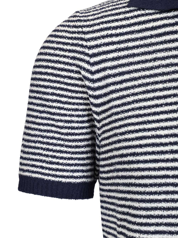Al Duca D'Aosta Striped Polo Polo shirt - Blue | 80180a3d58ea65ee75c50b1abcbede22bc9f9f18