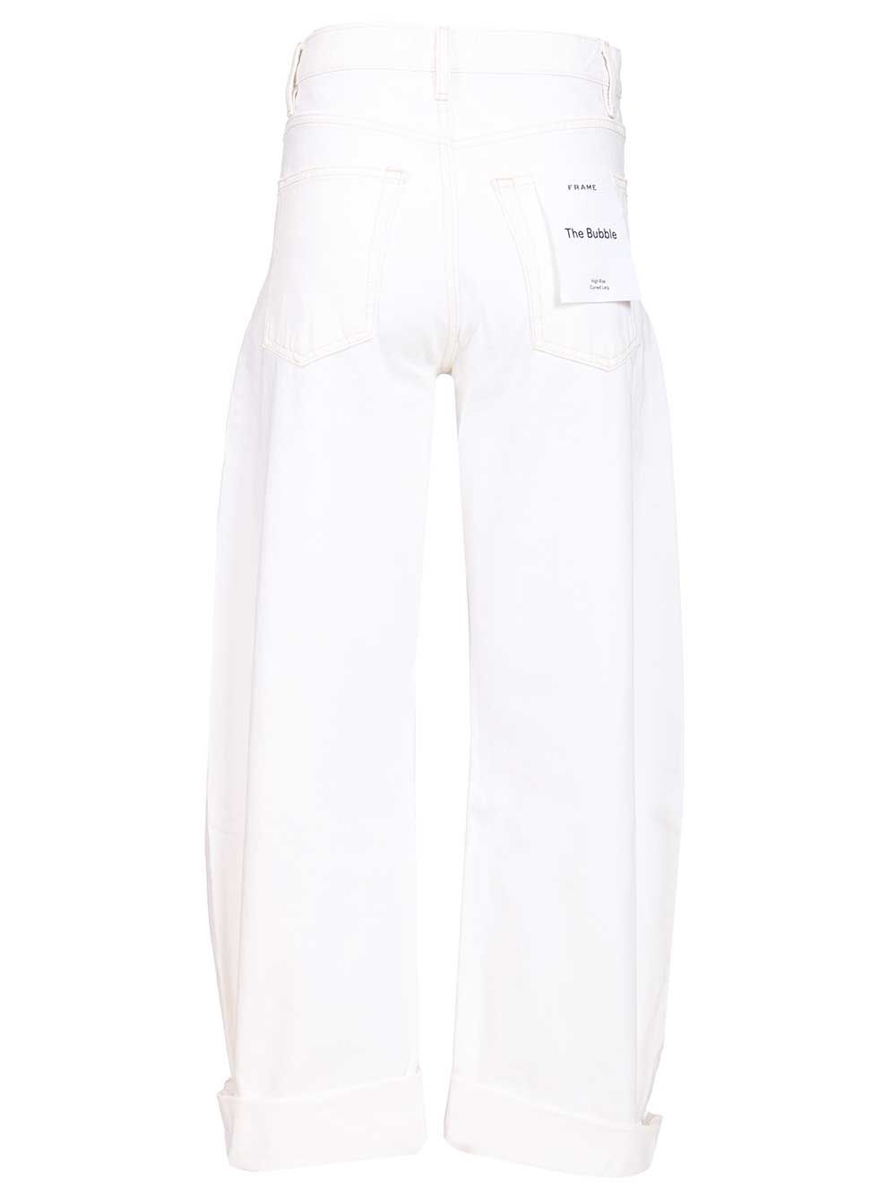 Frame The Bubble Jean Jeans - White | 9b9f46f04b4ee0517413c287c0f1dab1fd38cadd