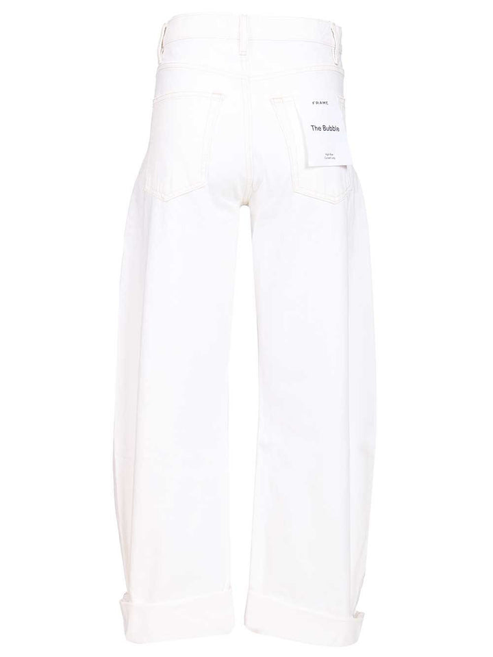 Frame The Bubble Jean Jeans - White | 9b9f46f04b4ee0517413c287c0f1dab1fd38cadd